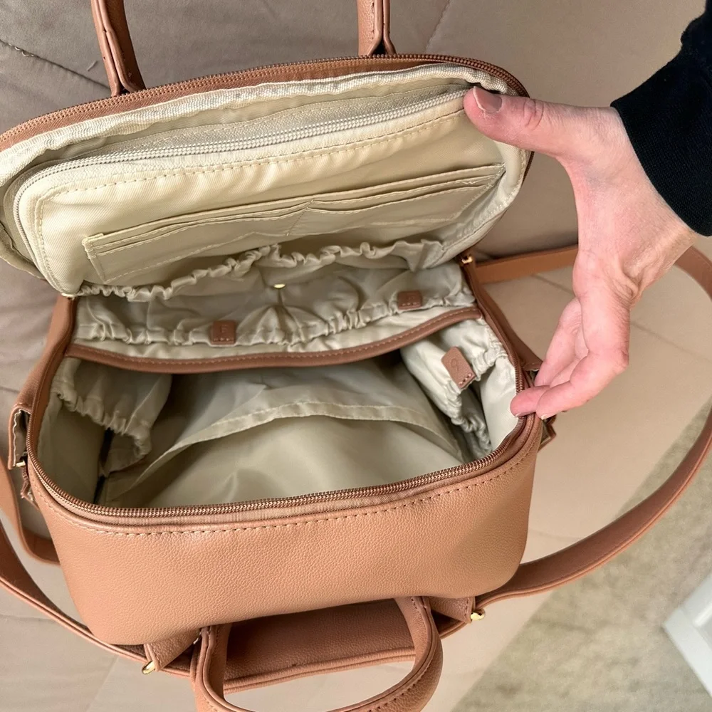Ayla & Co Dusty Rose Baby Bag with Multiple Carry Options